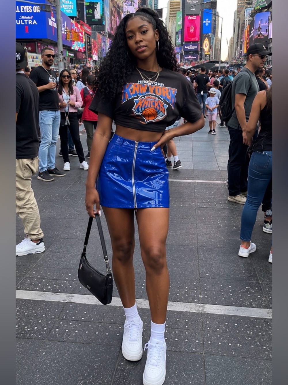 Vibrant Blue Mini Skirt